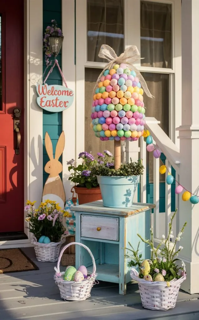 DIY Easter Egg Topiary