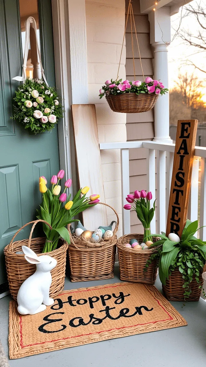 Easter-Themed Doormat