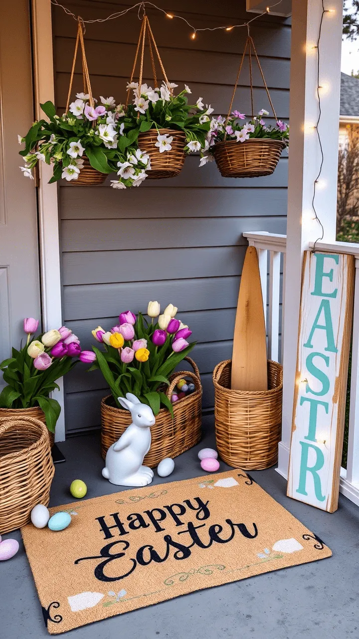 Easter-Themed Doormat