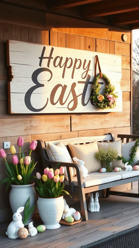 Upcycled Easter Sign