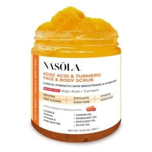 Nasola Kojic Acid & Turmeric Face & Body Scrub