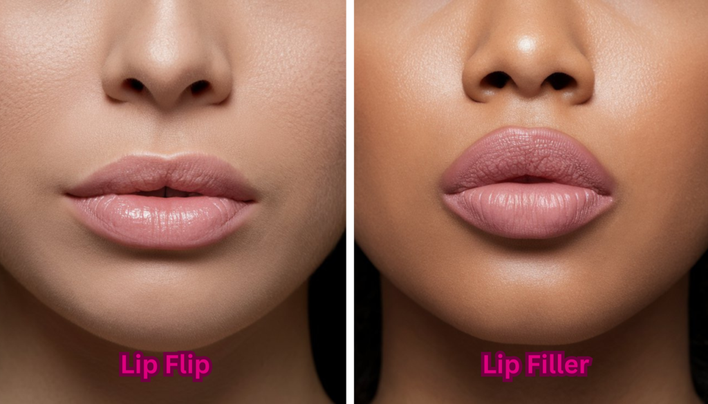 Lip Flip vs Lip Filler key difference